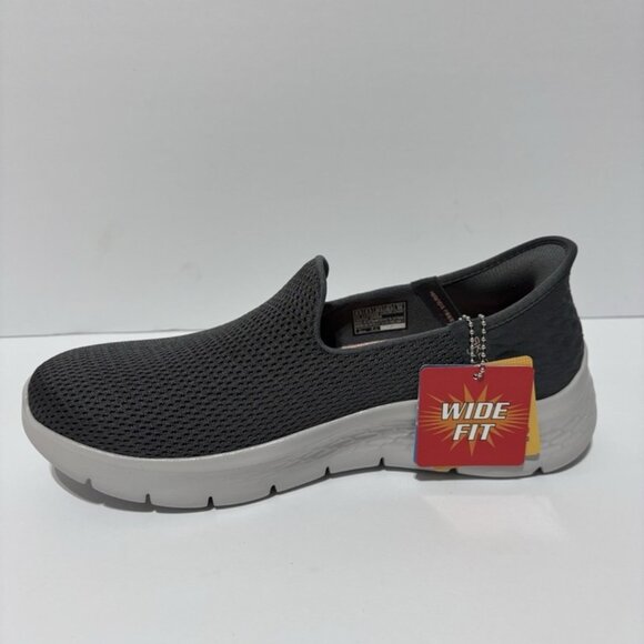 Skechers Women’s Go Walk Flex - Relish Gray Slip-On Shoes, Size 8.5 Wide - Picture 2 of 7